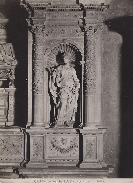 Anonimo — Monumento del Sansovino Roma — particolare